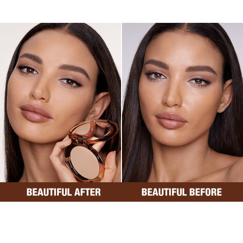 Charlotte tilbury airbrush flawless finish compact shade medium