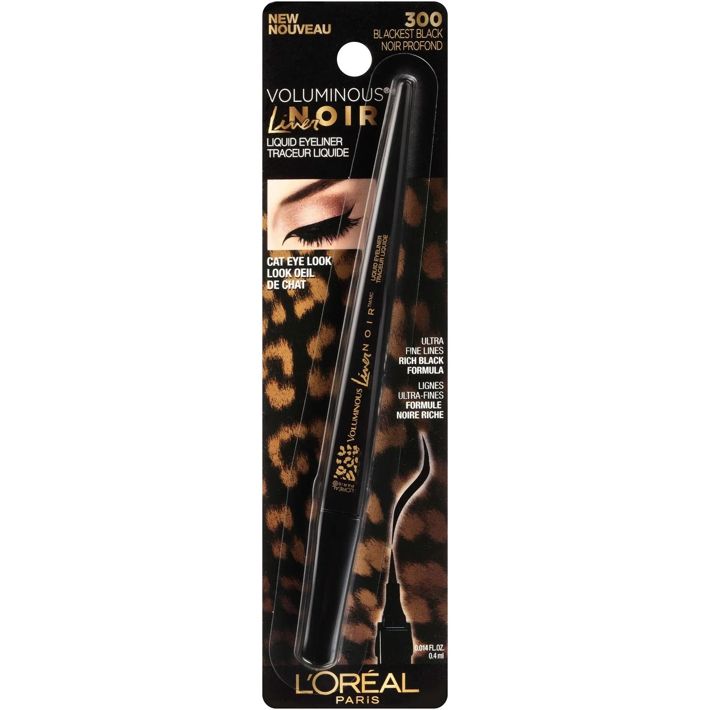 L'Oreal Paris Voluminous Liner Noir, Blackest Black, 0.014 fl. oz.