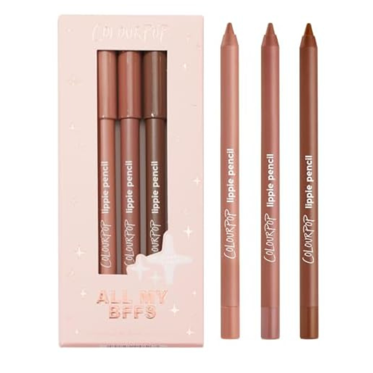 Colour pop lip crayons tior set Shades BFF BFF2 BFF3