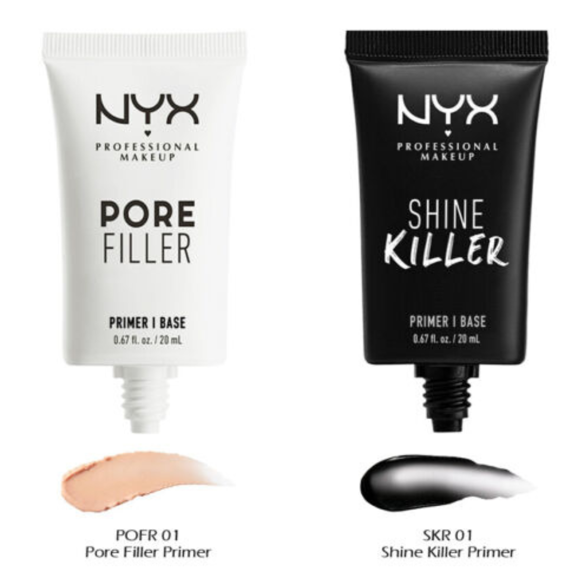 Nyx pore filler primer, shine killer primer, blur primer