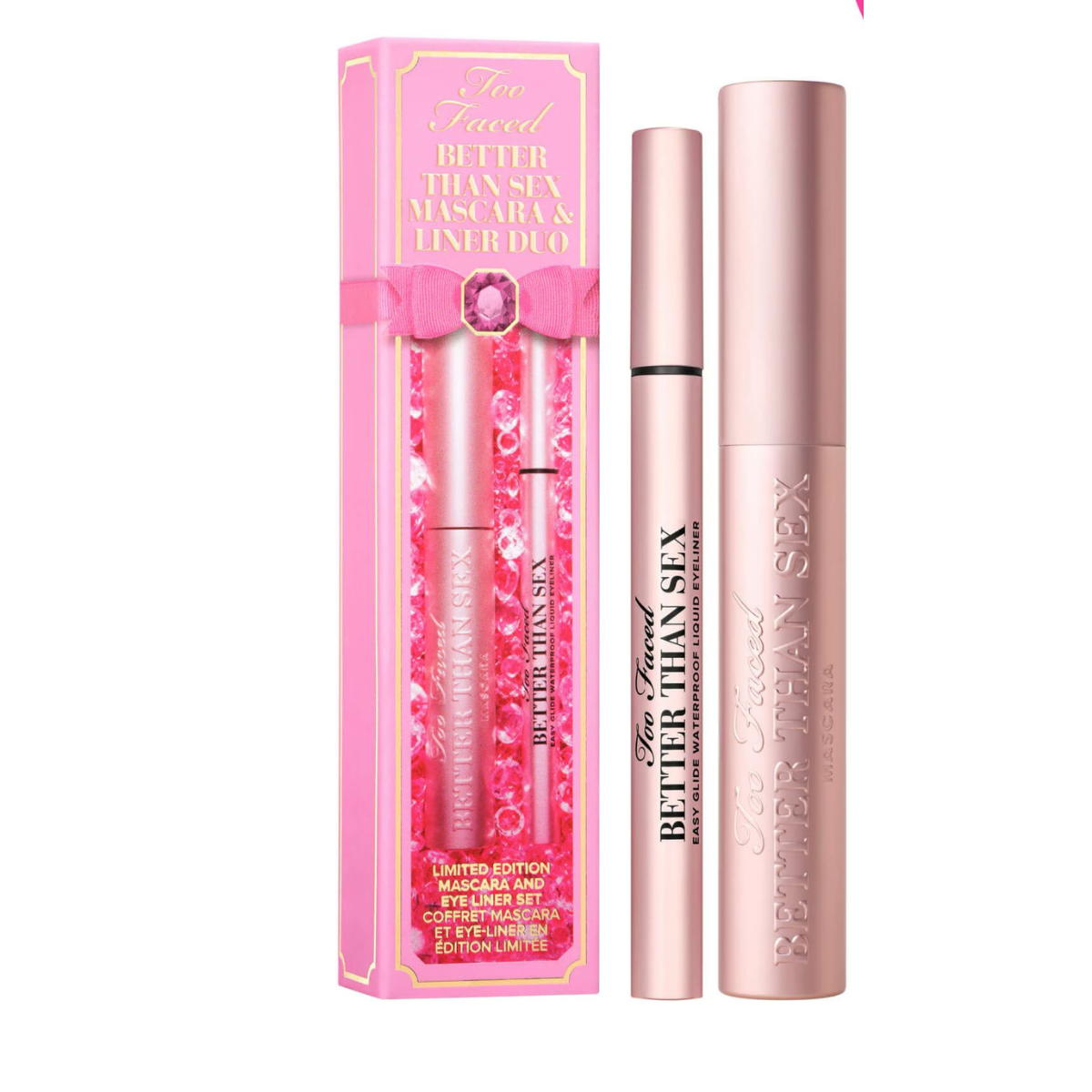 To faced set Full size liner Full size mascara