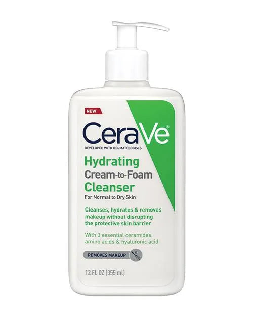 Cerave Hydrating Cream-to-Foam Cleanser - 355 ml