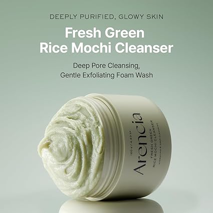 Arencia Refresh green rice mochi cleanser