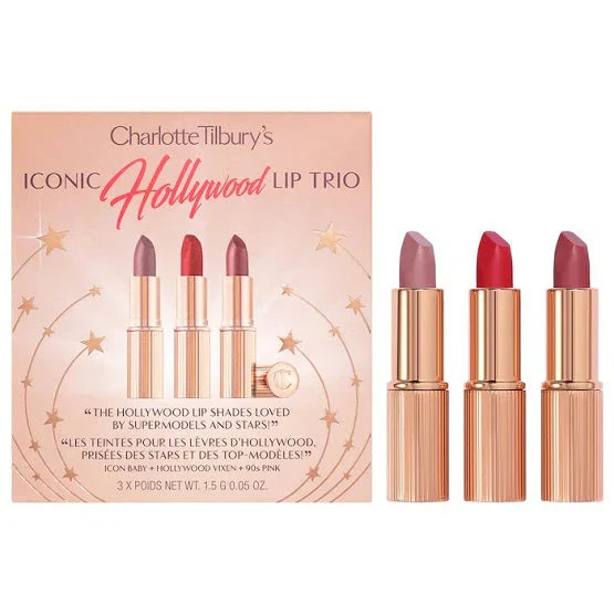 Charlotte Tilbury iconic hollywood lip trio