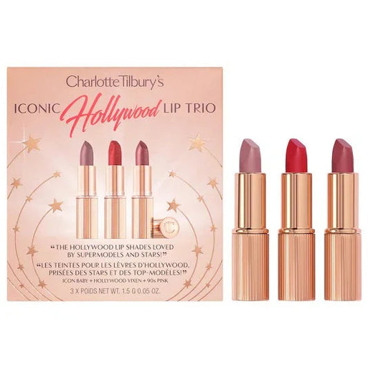 Charlotte Tilbury iconic hollywood lip trio