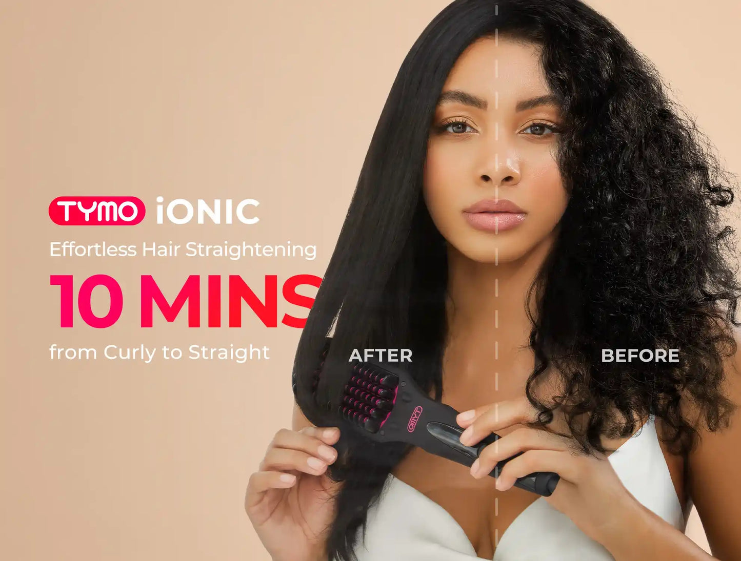 TYMO iONIC - Hair straightening brush