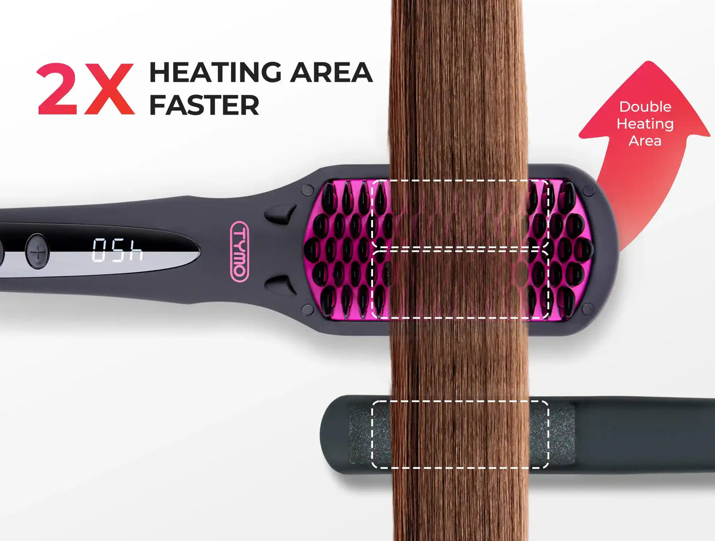 TYMO iONIC - Hair straightening brush