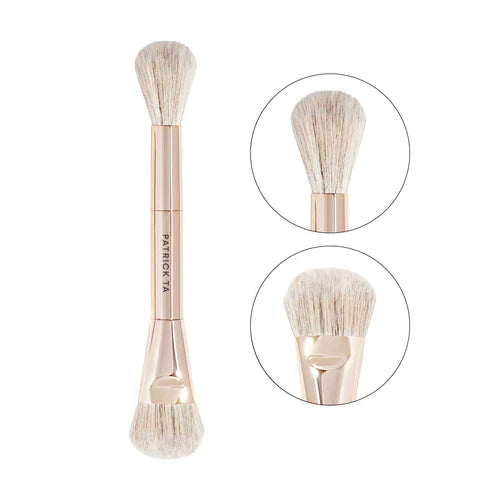 PATRICK TA  Dual Ended precision face Blush Brush