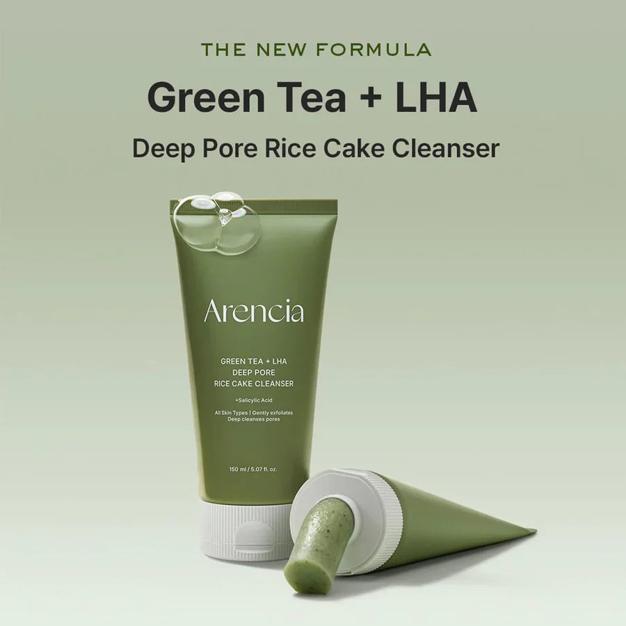 Arencia Green tea LHA rice cake cleanser