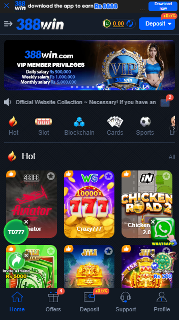 388WIN Game APK Download & Review 2026 (Easypaisa & JazzCash) screenshot