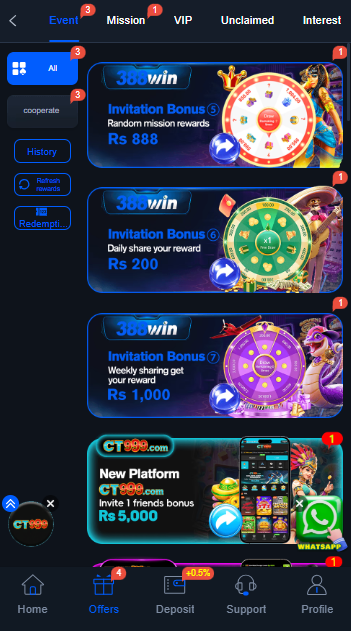 388WIN Game APK Download & Review 2026 (Easypaisa & JazzCash) screenshot