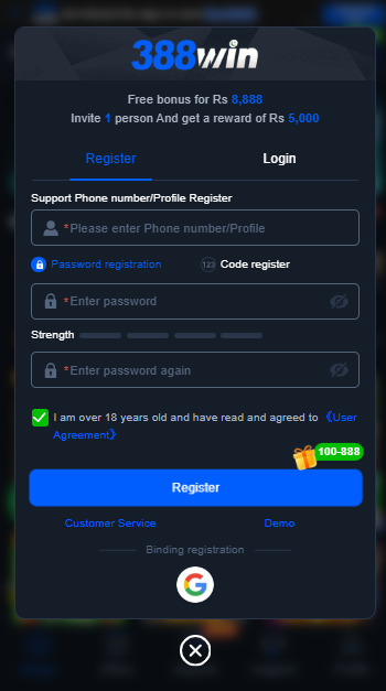388WIN Game APK Download & Review 2026 (Easypaisa & JazzCash) screenshot