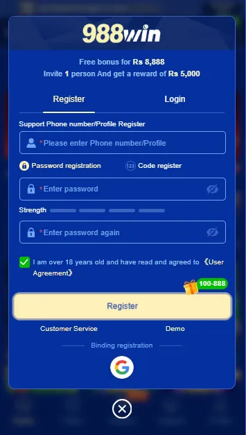 988Win Game Download (Earn App) For Android in 2026 screenshot