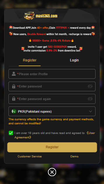 Masti365 Game Download | Android Earning App in Pakistan 2026 screenshot