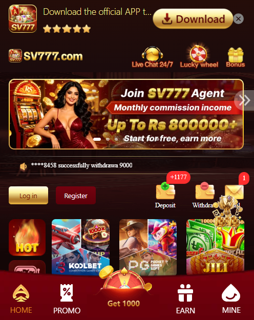 SV777 Game APK Download | Android Earning App in Pakistan 2026 screenshot